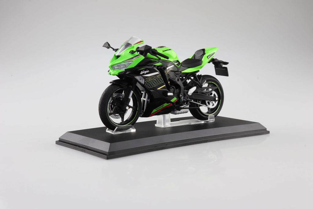 Diecast Motorcycle Kawasaki Ninja ZX-25R Lime Green X Ebony 1/12