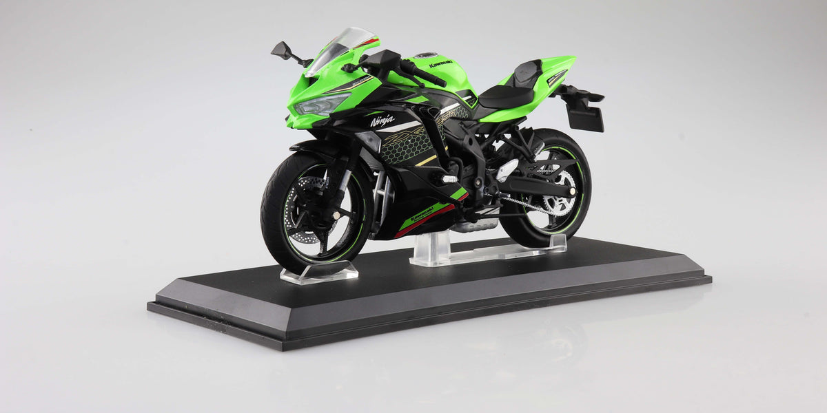 達磨の型　25cm19cm19cmA-103 Diecast Motorcycle Kawasaki Ninja ZX-25R Lime Green X Ebony 1/12