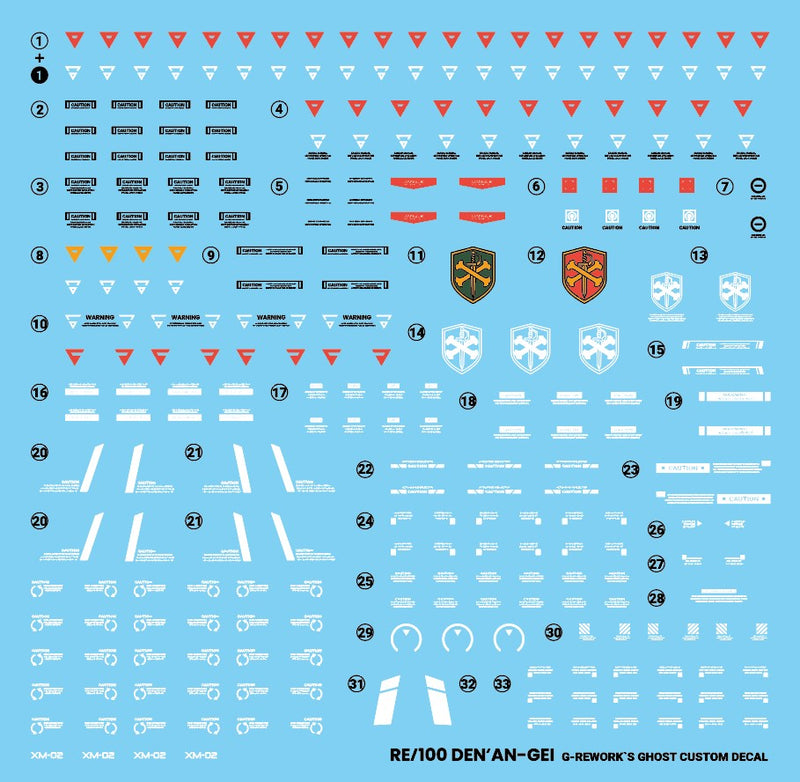 G-Rework Decal - RE100 Den'an-gei