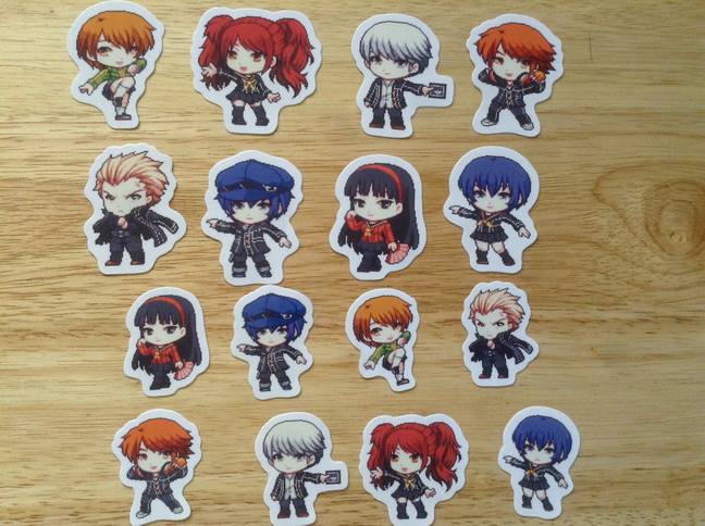 Persona 4 Stickers Set of 9