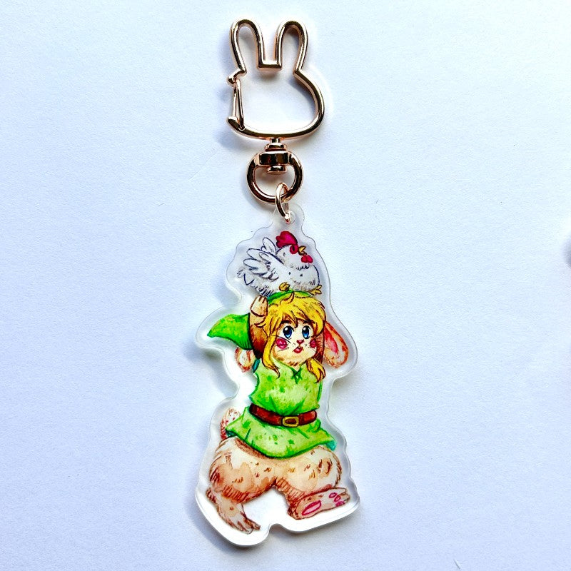 Link Bunny - Legend of Zelda - Acrylic Keychain