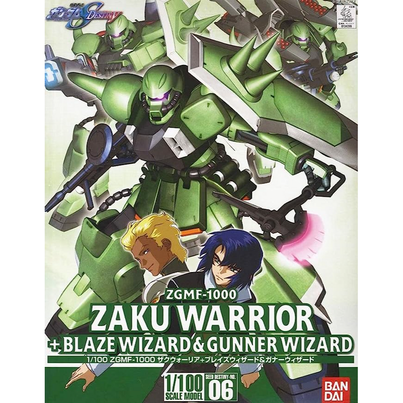 06 Zaku Warrior + Blaze Wizard & Gunner Wizard 1/100