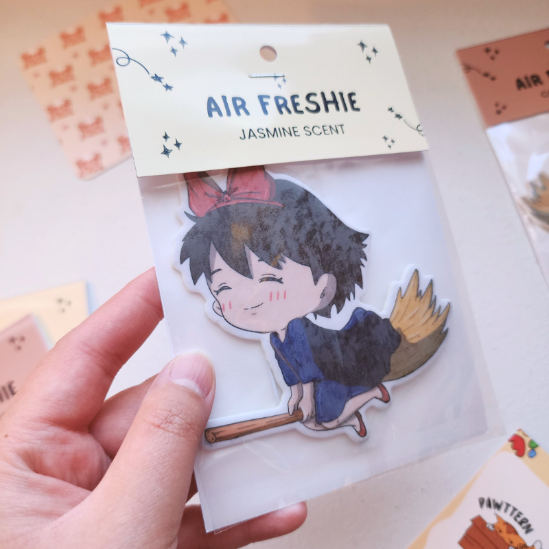 Ghibli Kiki Delivery Service Fan Art Air Freshener (Jasmine)