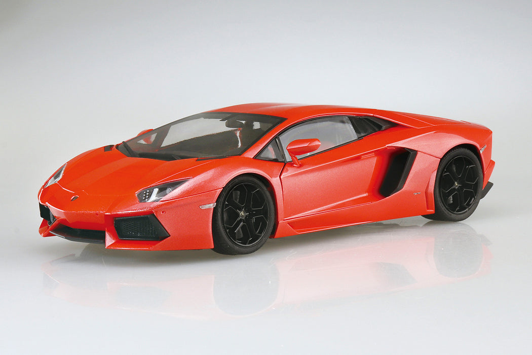 11 Lamborghini Aventador Orange Pearl Car (Pre-Painted) 1/24