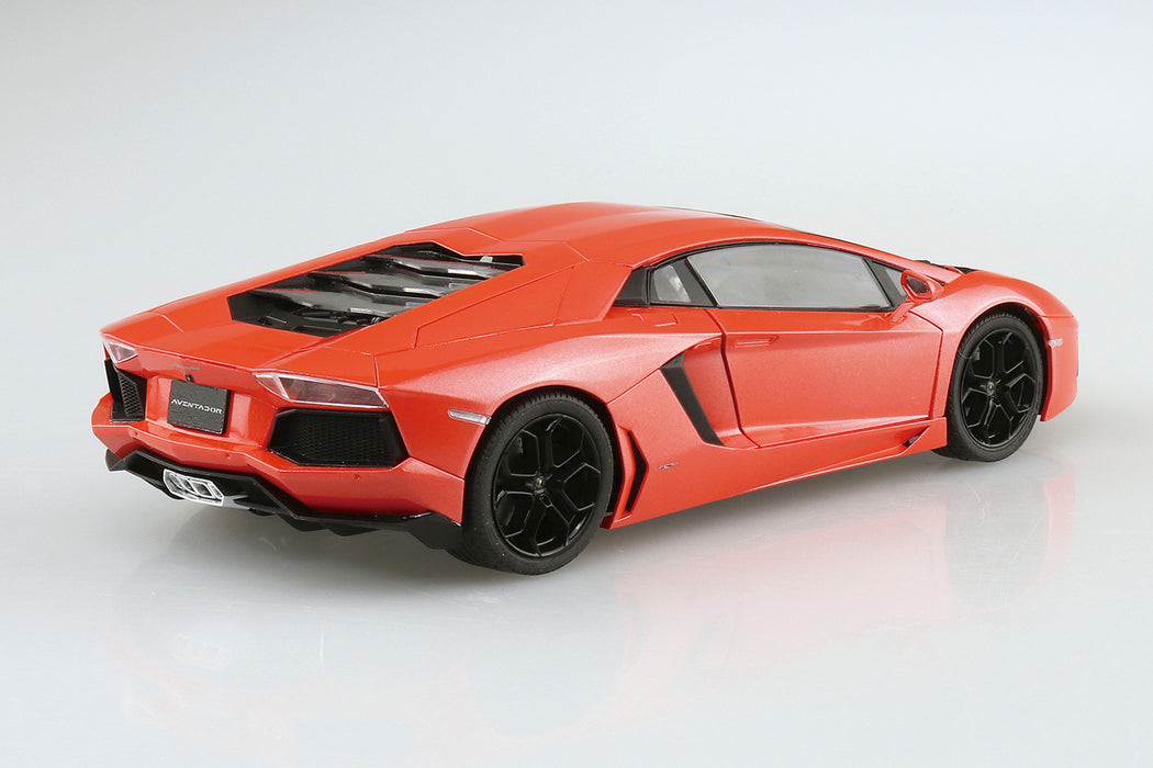 11 Lamborghini Aventador Orange Pearl Car (Pre-Painted) 1/24