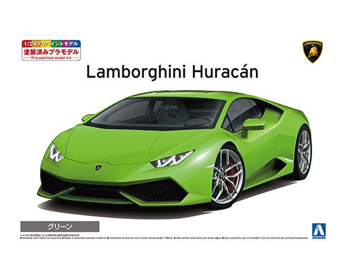 14 Lamborghini Huracan Green Pre-Painted No. 4 1/24