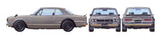 194 Nissan Skyline 2000 GT-R Hard Top 1/24