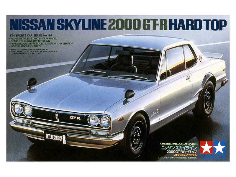 194 Nissan Skyline 2000 GT-R Hard Top 1/24