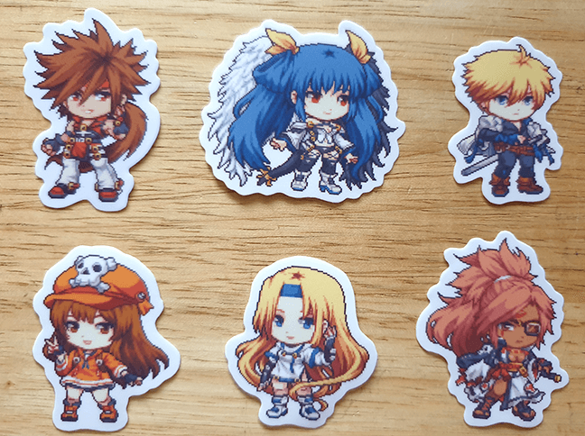 Guilty Gear Stickers Set of 6