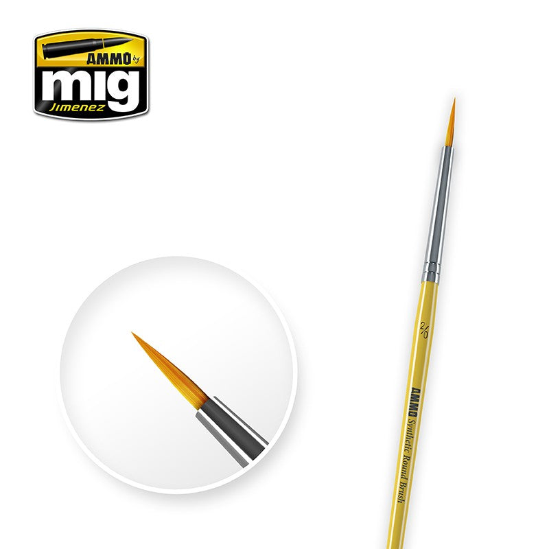 Synthetic Round Brush, 2/0