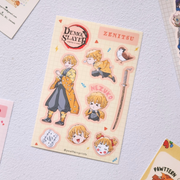 Demon Slayer Zenitsu Fan Art Vinyl Sticker Sheet