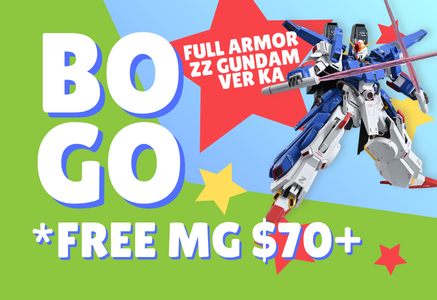 Buy One MG Full Armor ZZ Gundam ver. Ka and get One MG Free