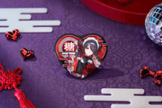 [Preorder][ETA Q2 2027] Needy Streamer Chinese Restaurant Series Heart-Shaped Pinback Button Ame