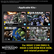 [Preorder][ETA Q2 2027] Gundam Decal 154 - Mobile Suit Gundam MS Igloo Multiuse ②