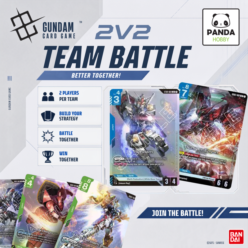 [Aug 09 ~1:00PM] Gundam TCG 2v2 Team Battle Event
