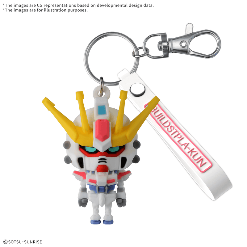 3D Rubber Mascot Keychain - Build Stpla-Kun