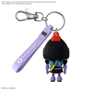 3D Rubber Mascot Keychain - Dompla-Kun