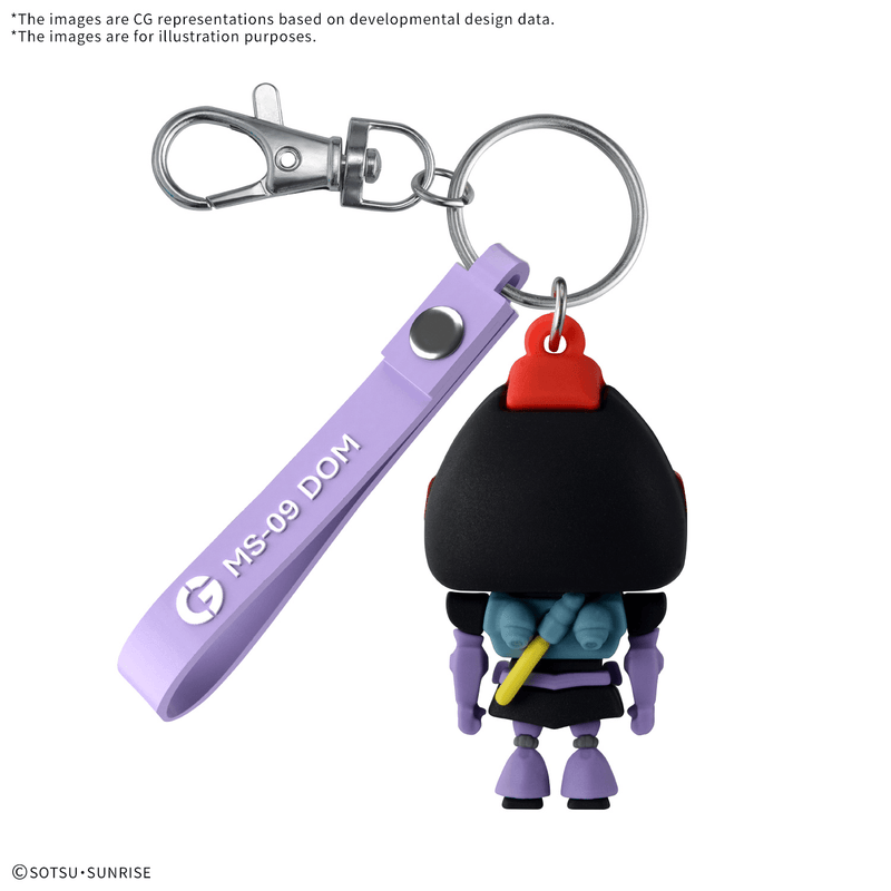 3D Rubber Mascot Keychain - Dompla-Kun