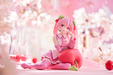 Desktop Cute - Sakura Miku (Cherry Cushion Ver.) - Hatsune Miku