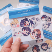 Final Fantasy 7 Chibi Heroes Fan Art Mini Sticker Pack