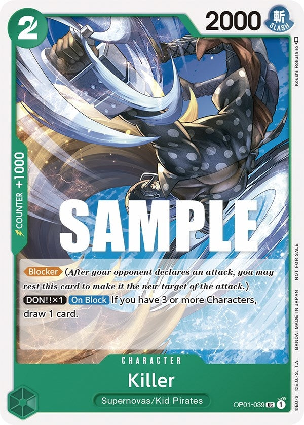 [OP01-039] Killer (Promotion Pack 2023) (One Piece Promotion Cards)