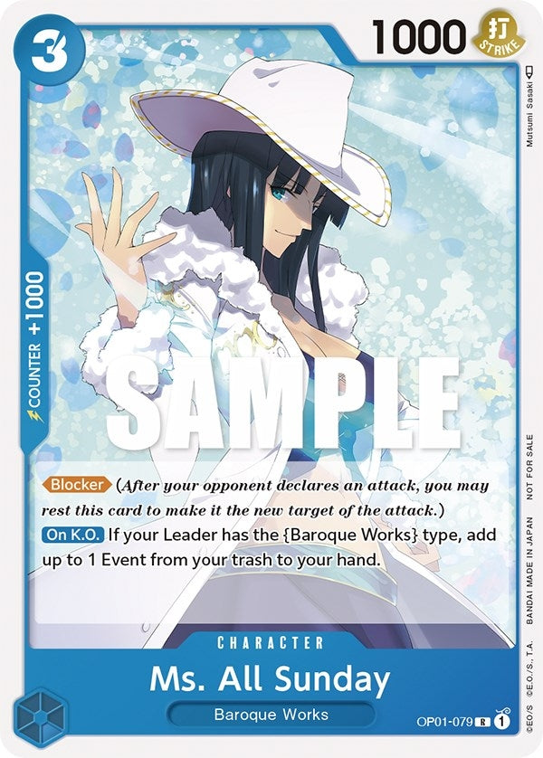 [OP01-079] Ms. All Sunday (Promotion Pack 2023) (One Piece Promotion Cards)