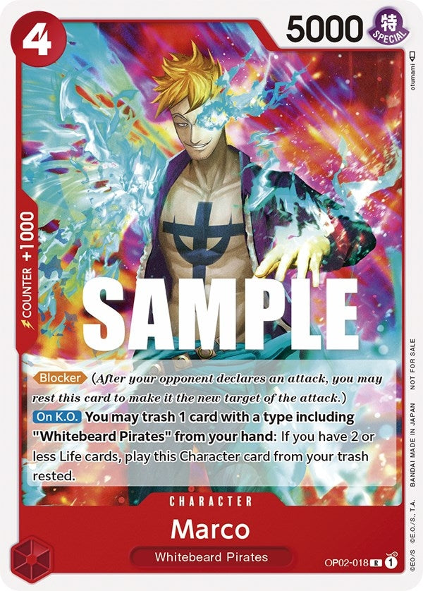 [OP02-018] Marco (Promotion Pack 2023) (One Piece Promotion Cards)