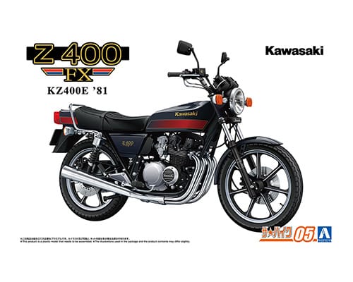 Bike 5 Kawasaki KZ400E Z400FX '81 1/12