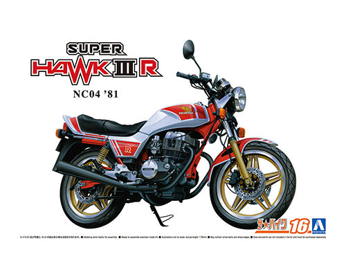 Bike 16 Honda NC04 Super HAWK3R '81 1/12