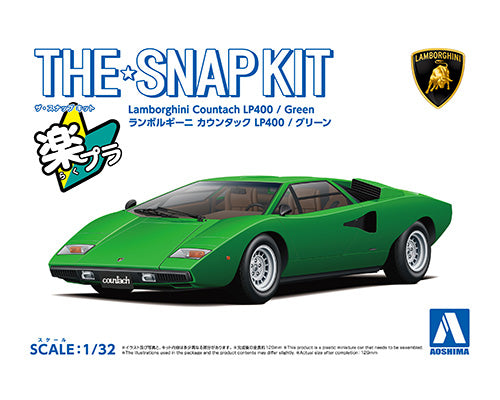 Snap Kit 20-D Lamborghini Countach LP400 (Green) 1/32