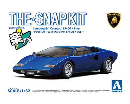 Snap Kit 20-E Lamborghini Countach LP400(Blue) 1/32