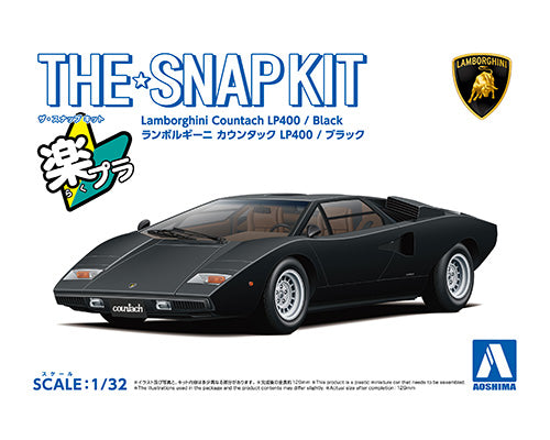 Snap Kit 20-F Lamborghini Countach LP400(Black) 1/32