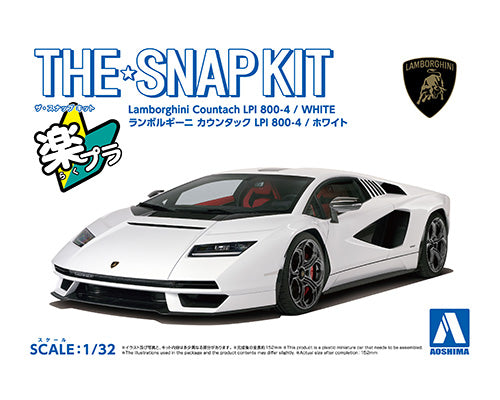 Snap Kit 19-A Lamborghini Countach LPI 800-4(White) 1/32