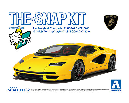 Snap Kit 19-C Lamborghini Countach LPI 800-4(Yellow) 1/32
