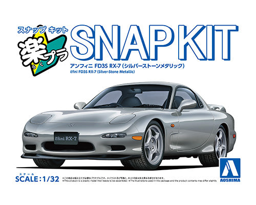 Snap Kit 04-SS Mazda Efini FD3S RX-7 (Silver-Stone Metallic) 1/32