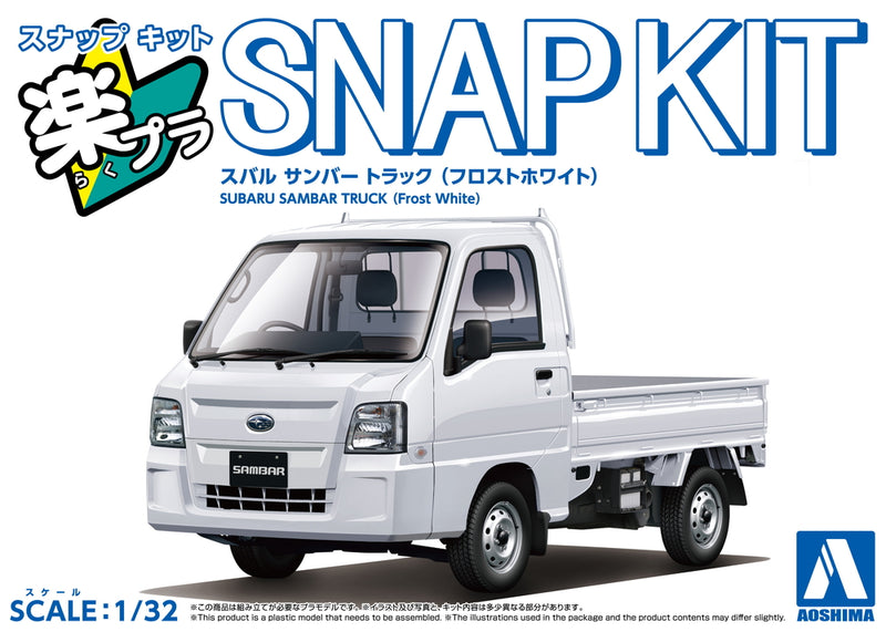 Snap Kit 05-FW Subaru Sambar Truck (Frost White) 1/32