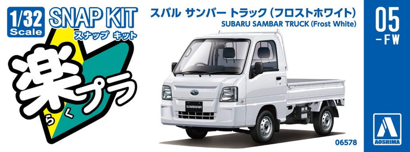 Snap Kit 05-FW Subaru Sambar Truck (Frost White) 1/32