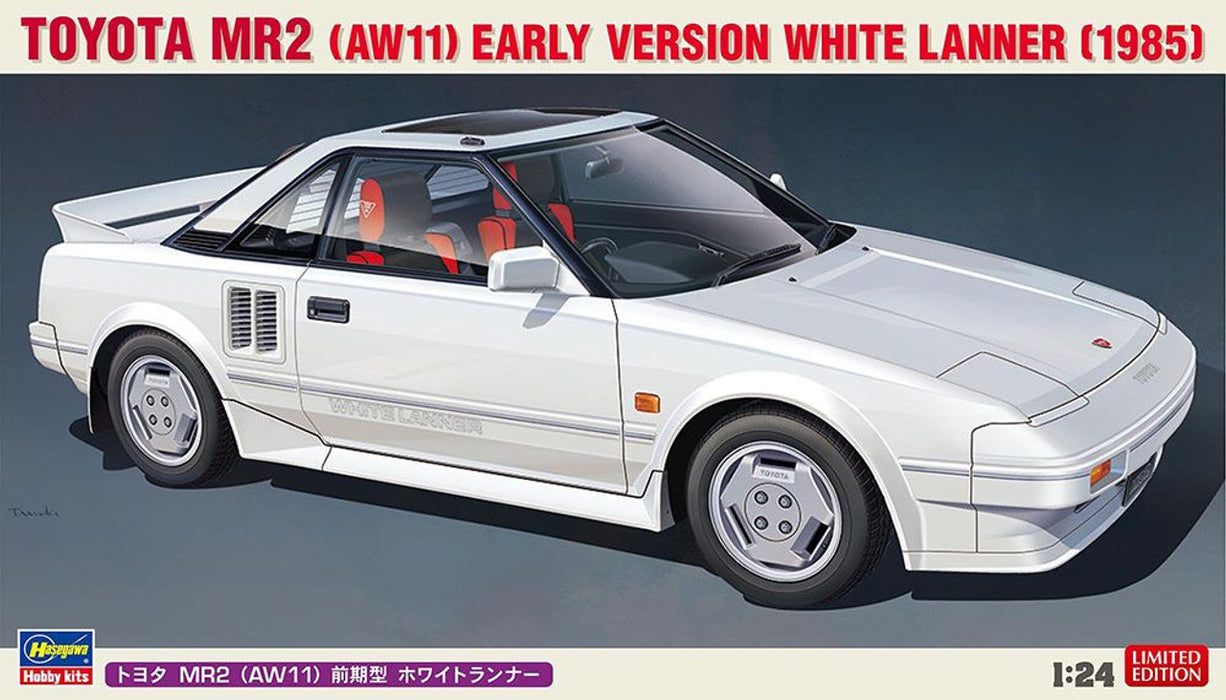 Toyota MR2 (AW11) Early Model White Runner 1/24