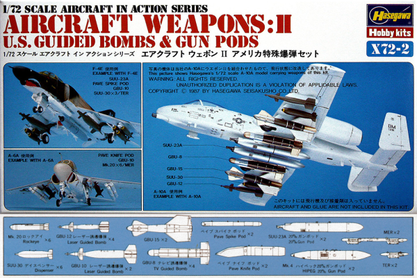 [X72-2] U.S. Aircraft Weapons II 1/72