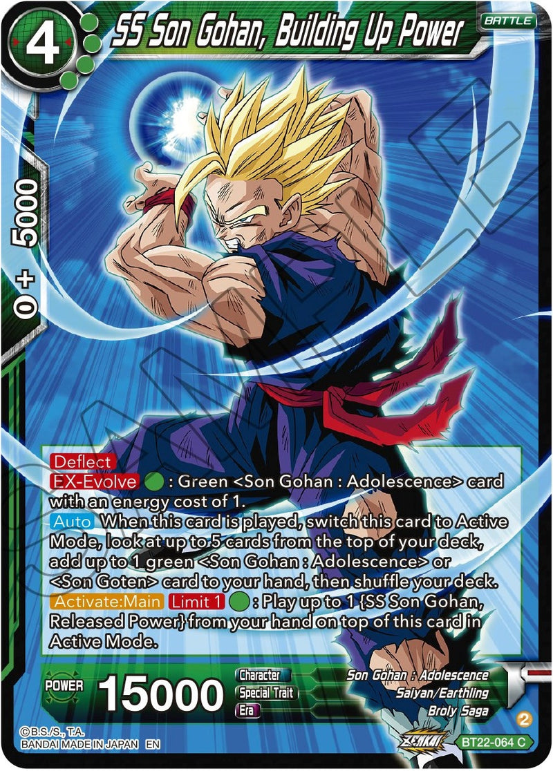 [BT22-064] SS Son Gohan, Building Up Power (Critical Blow)