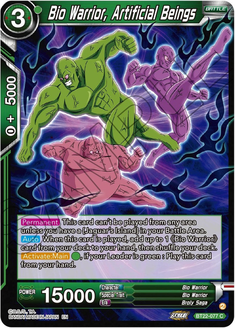 [BT22-077] Bio Warrior, Artificial Beings (Critical Blow)