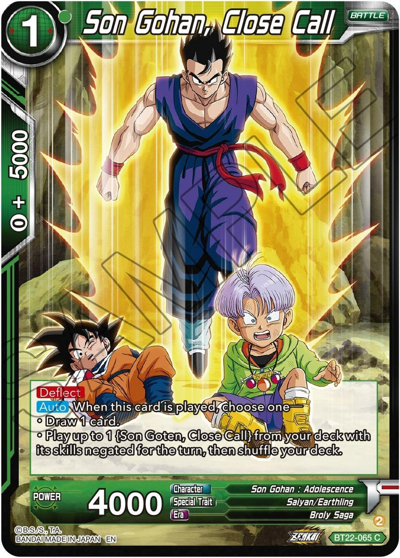 [BT22-065] Son Gohan, Close Call (Critical Blow)