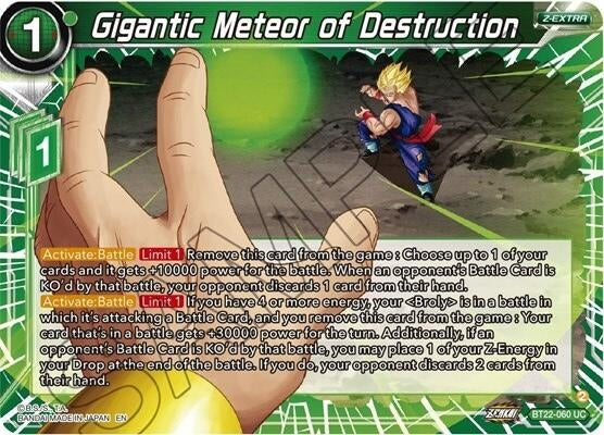 [BT22-060] Gigantic Meteor of Destruction (Critical Blow)