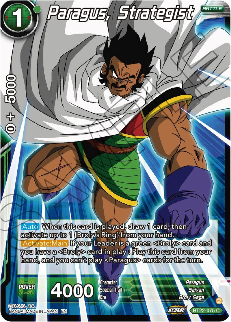 [BT22-075] Paragus, Strategist (Critical Blow)