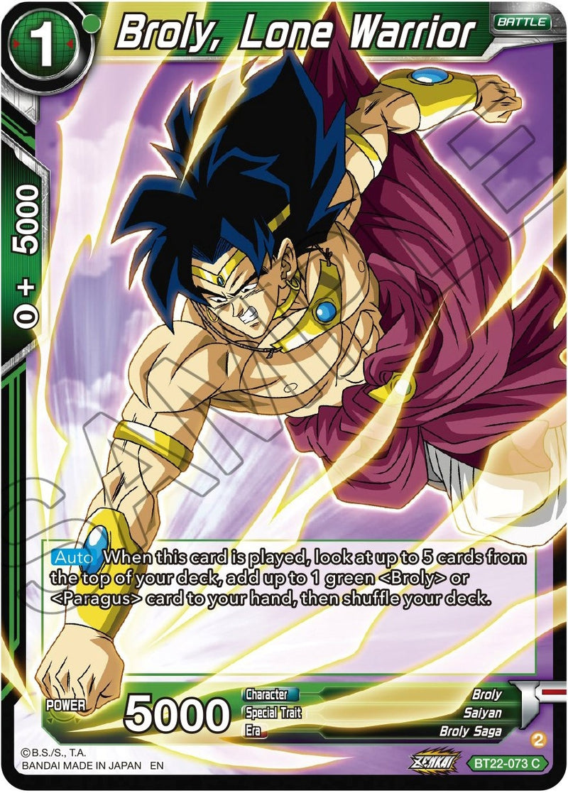 [BT22-073] Broly, Lone Warrior (Critical Blow)