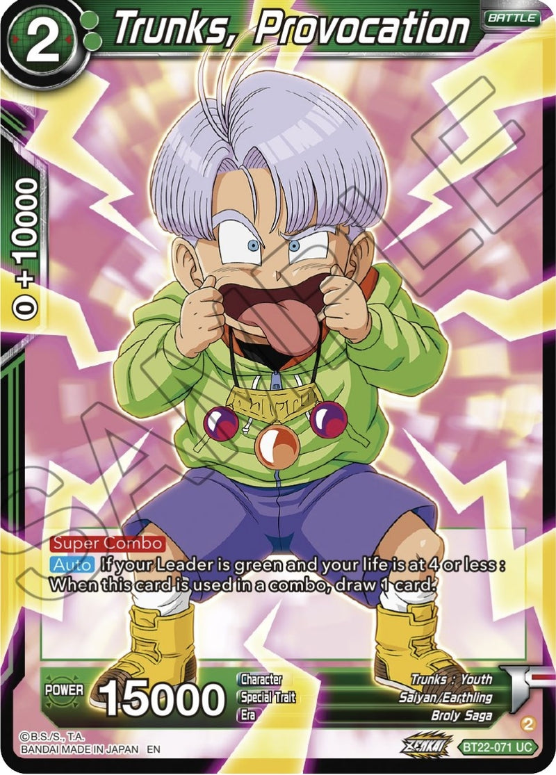 [BT22-071] Trunks, Provocation (Critical Blow)