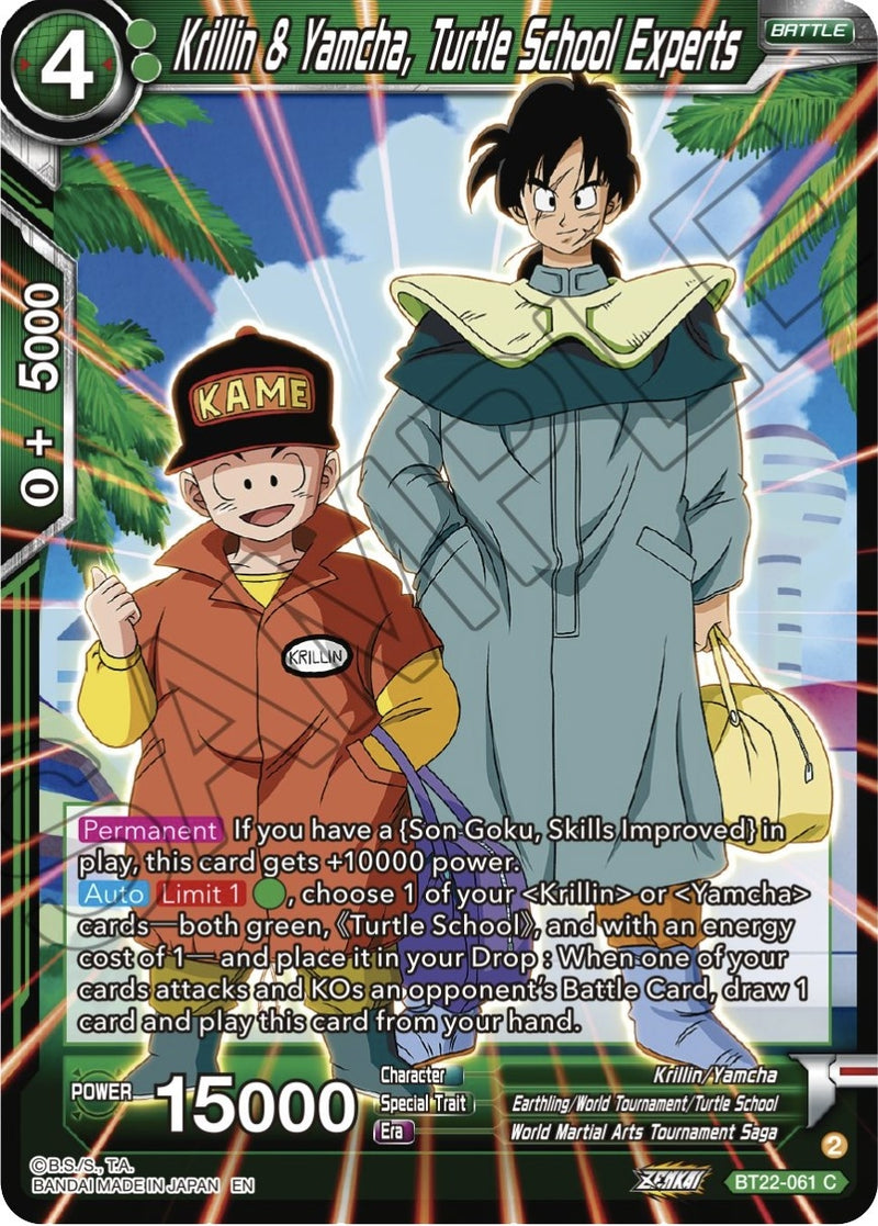 [BT22-061] Krillin & Yamcha, Turtle School Experts (Critical Blow)