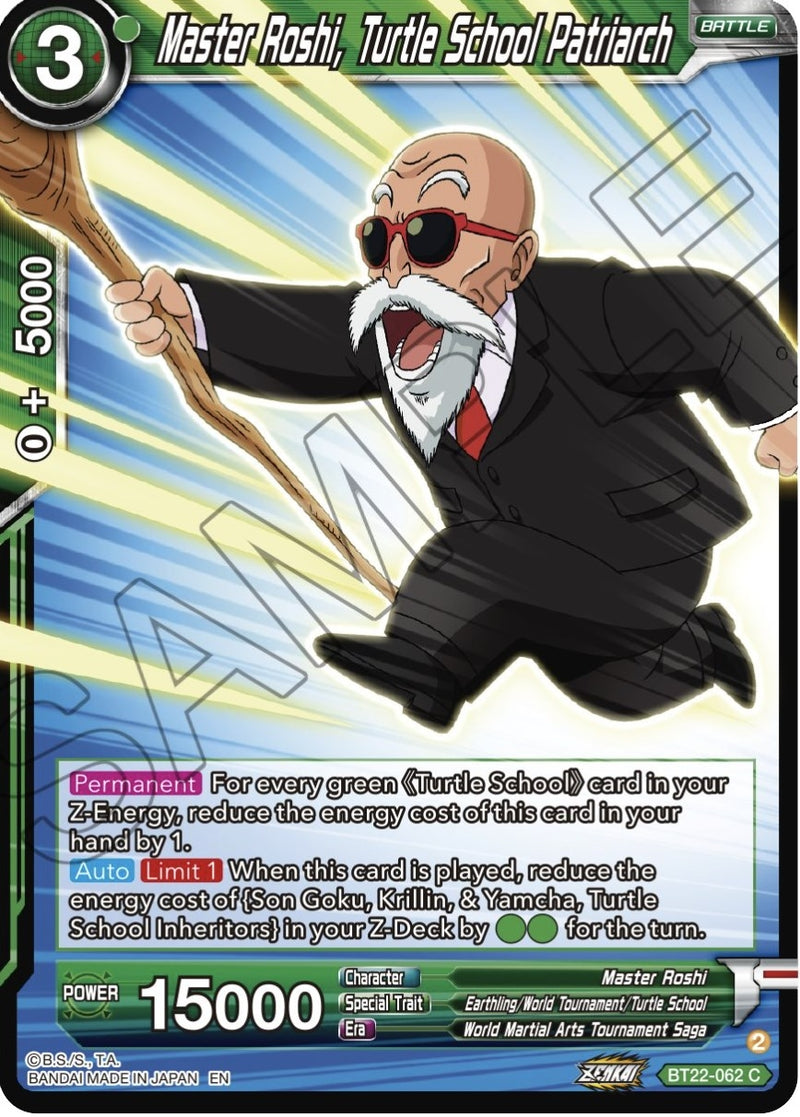 [BT22-062] Master Roshi, Turtle school Patriarch (Critical Blow)