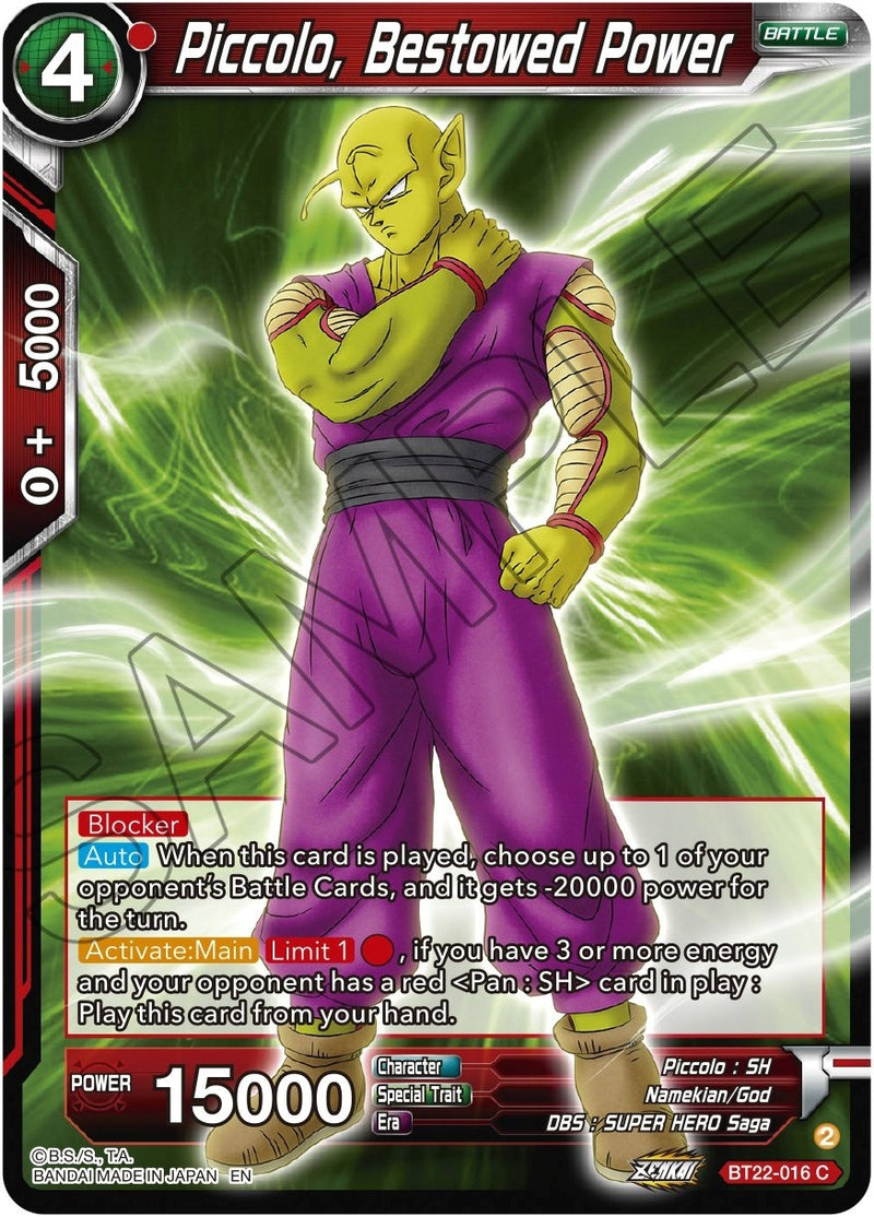 [BT22-016] Piccolo, Bestowed Power (Critical Blow)