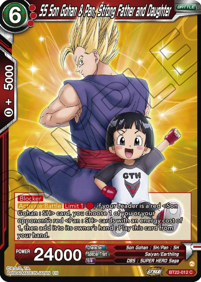 [BT22-012] SS Son Gohan & Pan, Strong Father and Daughter (Critical Blow)